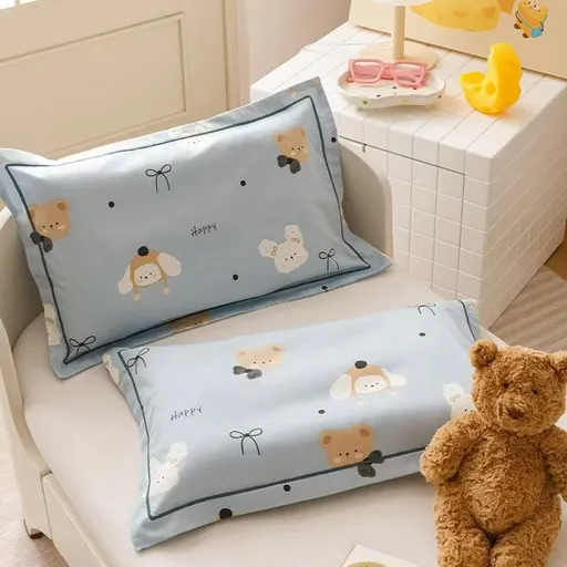 60s Cotton Pillowcase Cartoon Print 30x50cm Milk fu jxx 40*60cm (single pillowcase)