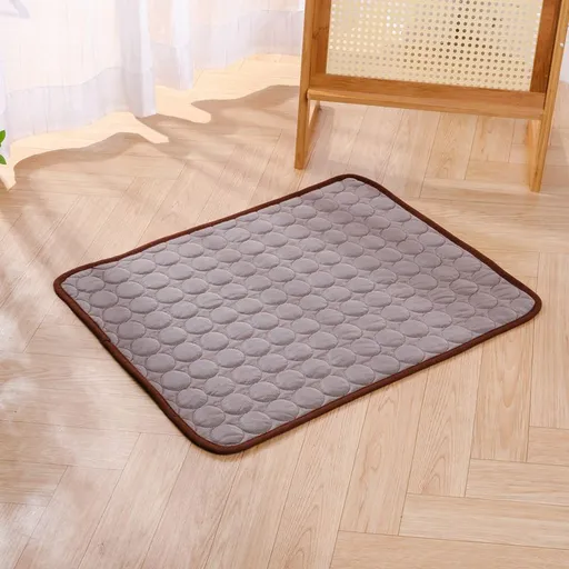 Jun Zhe Pet Ice Silk Cooling Mat for Dogs ice silk pad brown XL(100*75cm) about 280g