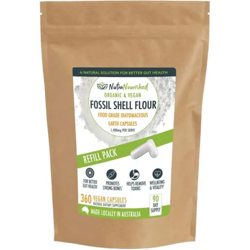 Organic Fossil Shell Flour Capsules - Refill Bag