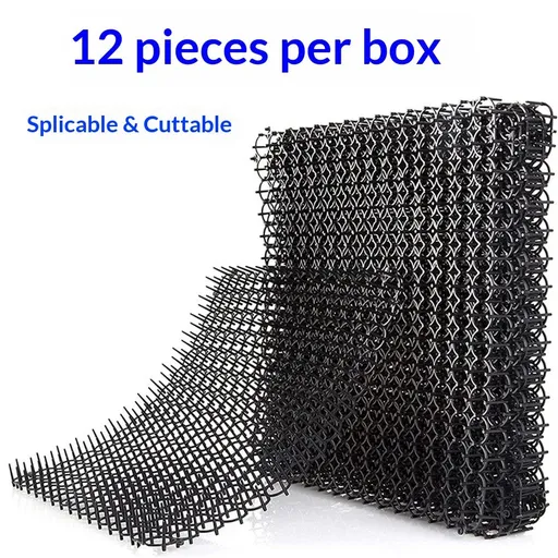 13"×16" Cat Deterrent Mat,12 Pack Cat Scat Mat with Spike Cat Repellent for Kitten Coverage Digging Deterrent Training Network for Animals (12 Pack/13"×16")
