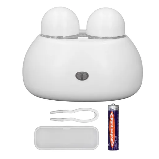 Contact Lens Cleaner Machine Automatic Portable Ultrasonic Contact Lens Cleaning Tool for Home White