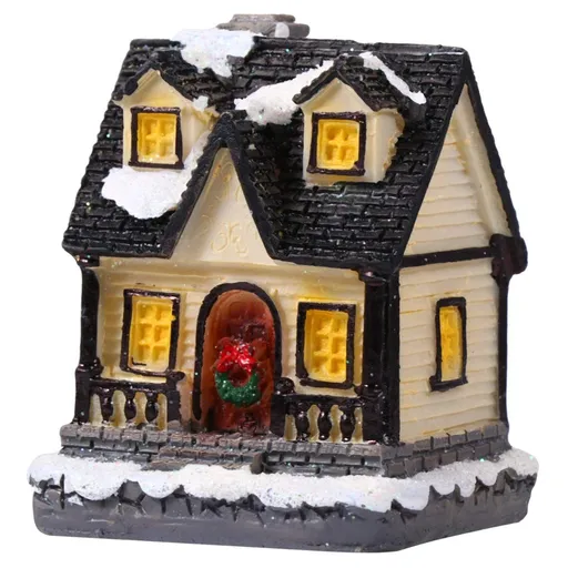 Christmas Villages with LED Lights Resin Table Decoration for Christmas Party