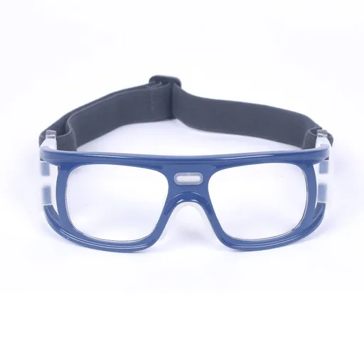 Premium Sports Goggles for Soccer Basketball, Clear Sports Eyewear with Adjustable Strap, Protective Goggles Professional Training Equipment - Dark Blue