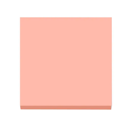 Premium 7.6 x 7.6 cm Sticky Notes Pad, Strong Adhesive Colourful Memo Pad, 100 Sheets for Office Home Reminders, Light Pink