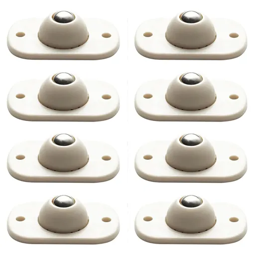 Self Adhesive Mini Continuous Casting Wheel Stem Wheel Bearing 360 Rotating Universal Wheel Garbage Adhesive Pulley Storage Box Small Furniture Adhesive Universal Pulley One Size BA