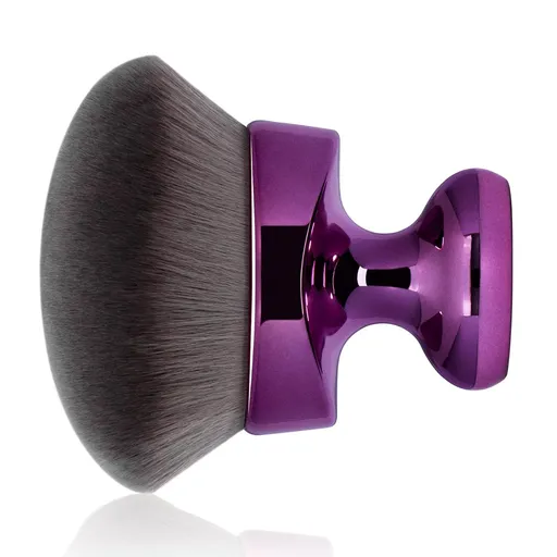 Blend & Blur Extra Large Body Kabuki Brush & Sel Tanner Brush - or Body Makeup & oundation - Blending Applicator or Sel Tanning - Durable Vegan Bristles - with Protective Bag (Purple-large)