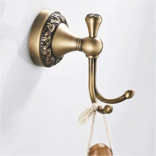 Bathroom Hardware Pendant European Base Wall Hook Brass Retro