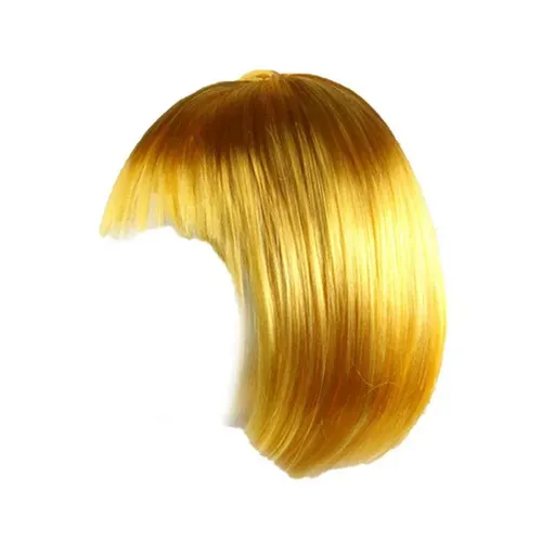 Short Bob Wig with Bangs for Women Synthetic Cosplay Party Hair in 14 Colours - Yellow