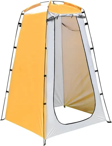 Pop-up Tent Changing Room 120x120x190 cm, Foldable Outdoor Camping Shelter with Inner Pocket, Multicolored