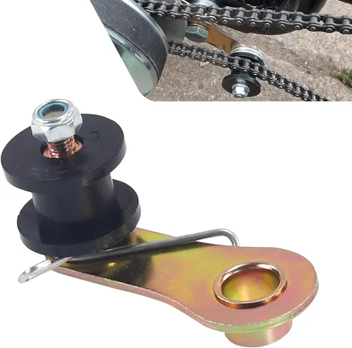 ATV Chain Tensioner, Spring-loaded Sprocket Guide Roller, Heavy-duty Anti-rust Chain Tensioner, for 110 CC 125 CC 140 CC ATVs Motorcycles Mini Bikes Dirt Bikes 4-wheelers (Black)