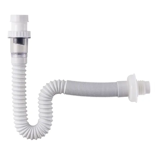 1-1/4 Inch Anti-Odor Expandable Flexible Universal Sink Drain Pipe Wash Basin S Tube Down Tube P Trap Tubing (1 1/4 B)