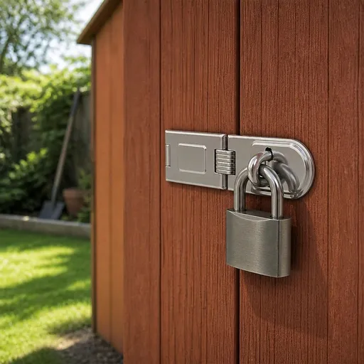 Security Lock Hardened Steel Fixed Staple Hasp 159mm