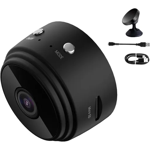 Magnetic Mini Security Camera, Security Camera, Mini Camera Wireless with Night Vision 1080p HD for Outdoor Indoor