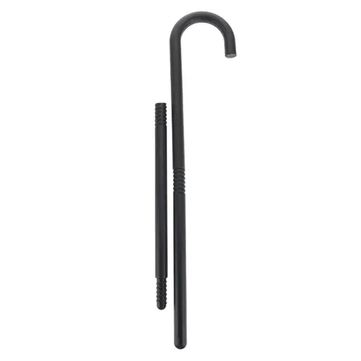 2Pcs Halloween Costume Walking Stick, 100x1.8cm Plastic Magician Crutch Prop Magician Cane Wand Halloween Party Cosplay Accessory for Party Peformance Prop, Halloween Dress Up,Black