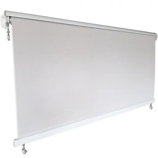 Outdoor Roller Blind Sun Screen Awning With Aluminium Hood