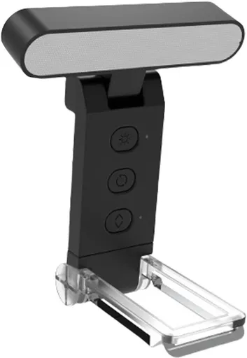 Book Reading Light - LED Reading Light with Clip - Clip-on Spotlight - Rechargeable - 5 Settings - Soft and Silky - Bedside Lamp - For Book / Bedroom / Office - Black