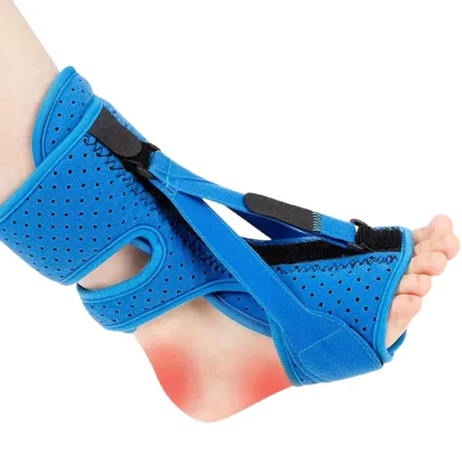 1 pcs Adjustable Night Splint for Plantar Fasciitis Relief – Foot Brace for Heel Pain, Achilles Tendinitis, and Planter Facetious – Comfortable Night Support for Women and Men (Blue)