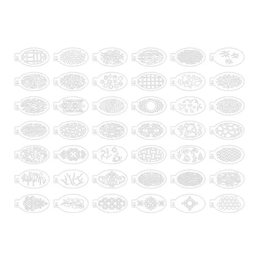 42Pcs Face Painting Stencils 3x5.5Inch, Body Painting Stencils