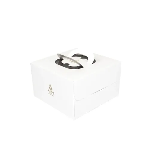 20PCS Cake Packaging Boxes 6/8in White for Birthday Party Bakery Packaging Use - 6 Inches