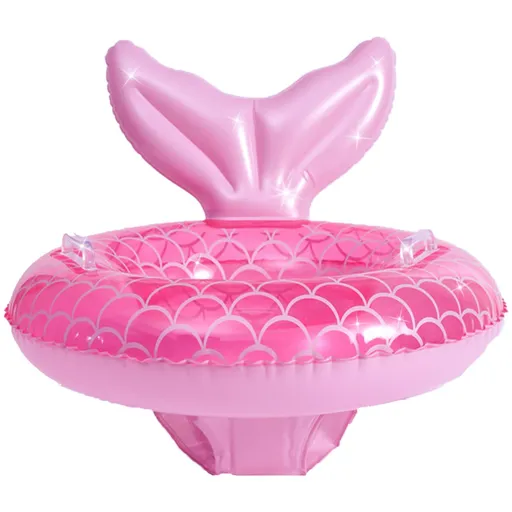 Inflatable swimming pool rings with seats and handles, suitable for summer training for infants who are struggling to walk