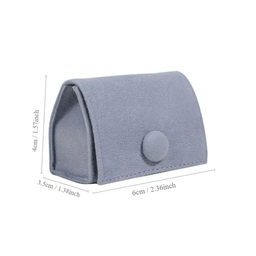 Ring Box, Jewelry Ring Gift Box Vintage Ring Display Holder Case for Wedding Ceremony Proposal Engagement (Blue)