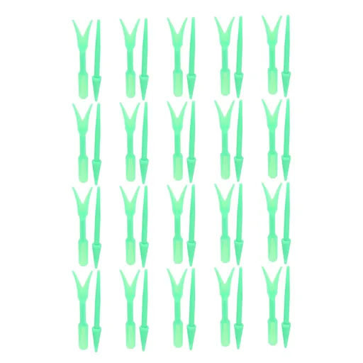 20Sets Small Seed Planter Strong Practicality Small Portable Comfortable to Use Seedling Remover for Vegetable PlantingGreen