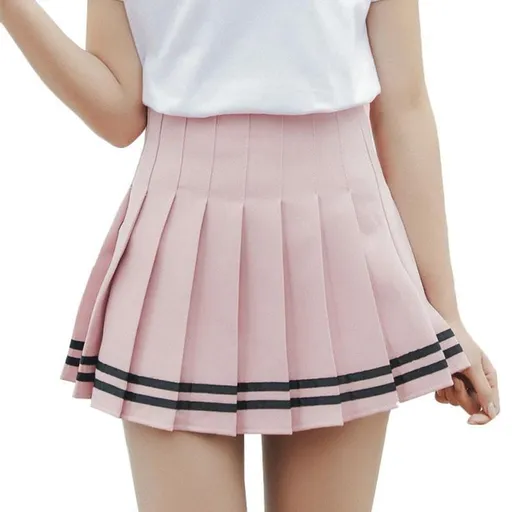 Hod Health & Home Striped Tennis Skirt - Pink - Xl