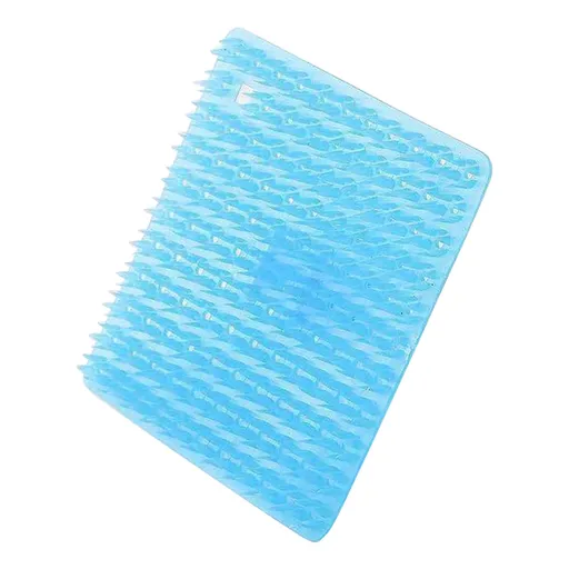 Drain Rack ! Silicone Kitchen Sink Protector Mat Folding Heat Non Slip Kitchen Sink Mats Grid Accessory Grey for Bottom of Farmhouse Stainless Steel Porcelain Sink include A Brush Gray