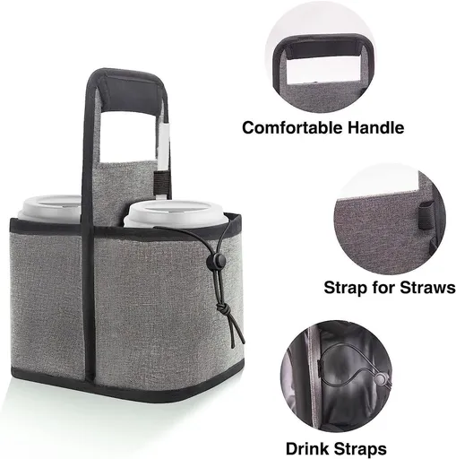 Luggage Cup Holder for Suitcases Free Hands, Travel Accessories, Luggage Cup Caddy Gifts, Beverage Holder, Universal Luggage