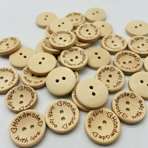50pcs Sewing Buttons Decorative Kids Sewing Button Handmade Button Wood Buttons for Sewing Kids Wooden Buttons Woodsy Decor