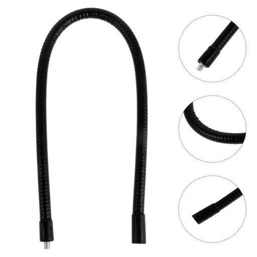 Camera Extension Rod Adjustable 50cm Black Durable Metal Alloy for Tripod and Mic Holders