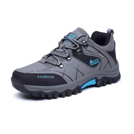 New Code Men Hiking Shoes Anti Slip Outdoor Grey 39