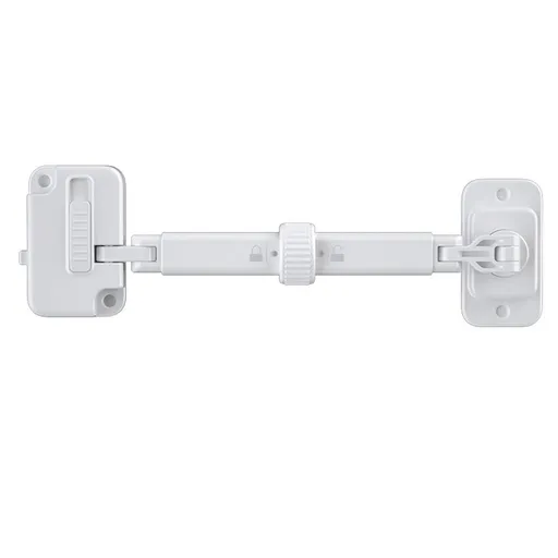 （2 Pack） Child Proof Window Restrictor, Adjustable Baby Safety Window Lock, Window Safety Locks for Toddlers & Pets, Easy to Install Suitable for Door, Washing Machine, Cat Door (White)