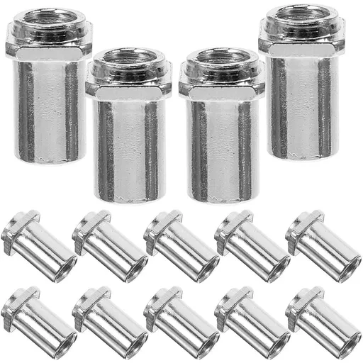 Iron Swivel Nuts Plated Silver for Drum Replacement Parts 20Pcs