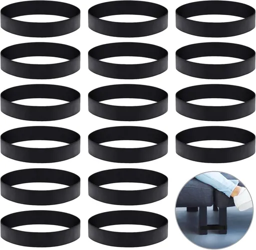 Sectional Couch Connector 16 Pcs Sofa Couch Leg Strap,Heavy Duty Rubber Cinch Strap Keep Prevent Sofa Sliding,Reusable Loop Cinch Quick Install Tool for Fixing Sectional Together