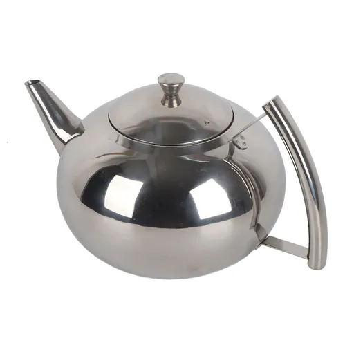 2L 201 Stainless Steel Teapot Coffee Tea Pot Kettle with Removable Infuser Filter