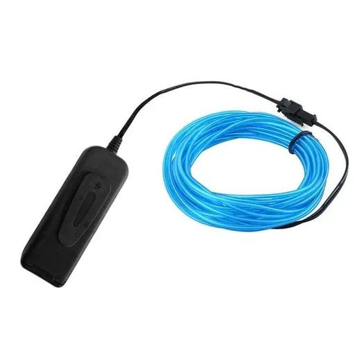 House Of Dasein El Wire Glowing Neon Diy Decorations Dance Party Costumes 1M / 3M 5M - Blue - 5M