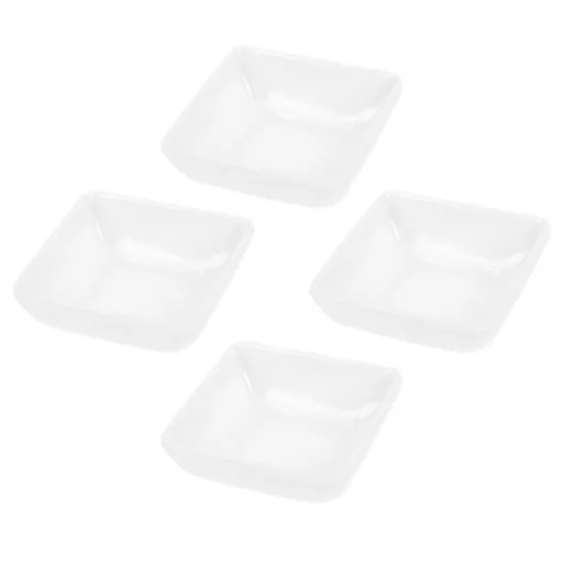 4-Pack Small Dipping Sauce Bowls Condiment Plates for Kitchen Tableware Home Use Spice Serving Dishes