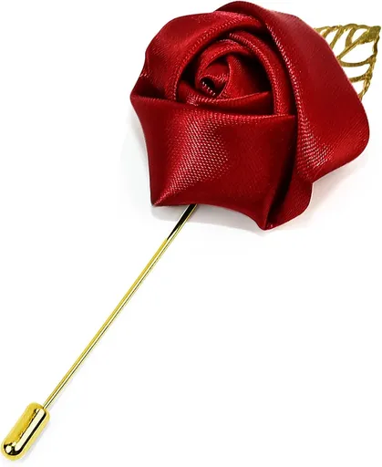 1Pcs Flower Lapel Pins,Rose Pins for Men for Dance,Party,Wedding