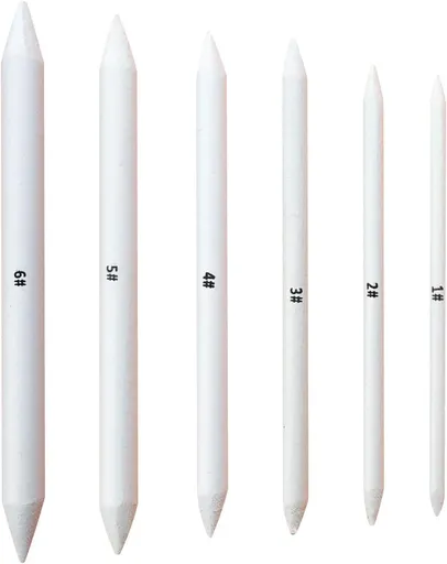 6 PCS Blending Stumps and Tortillions, Sketch Drawing Tools, Paper Art Blenders for Student Sketch Drawing