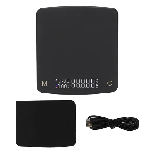 Tiny Coffee Scale Digital Drip Coffee Scale Rechargeable Automatic Timing Kitchen Food Scale 2kg/0.1g