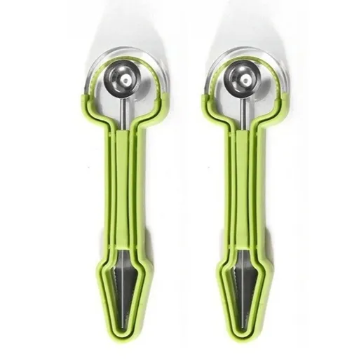 2-Piece 3-in-1 Stainless Steel Fruit Carving Scoop, Multi-Function Melon Seed Remover Kitchen Tool