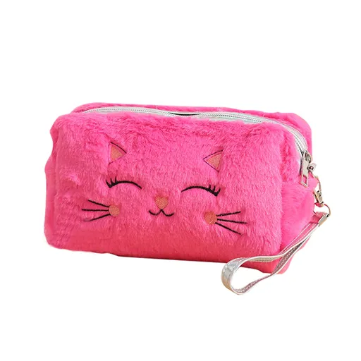 Back to School SuppliesColorful Fluffy Cat Pvc Cosmetic Bag C, for Dormitories, Apartments, Shared Spaces and Study Areas (Include: 1X Package) Sale E