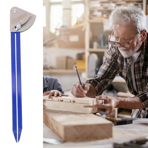 1Pcs Blue Parallel Marking Gauge Tool Steel for Woodworking 9.8x2in