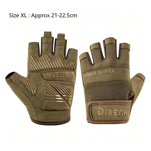 Fitness Protective Gloves, Army Green, Size XL