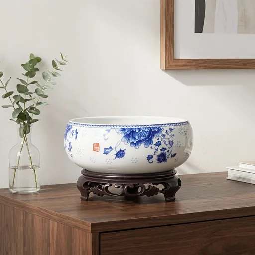 Ceramic Flowerpot Multi-Color Non-Hole Hydroponic Container for Home 1Set