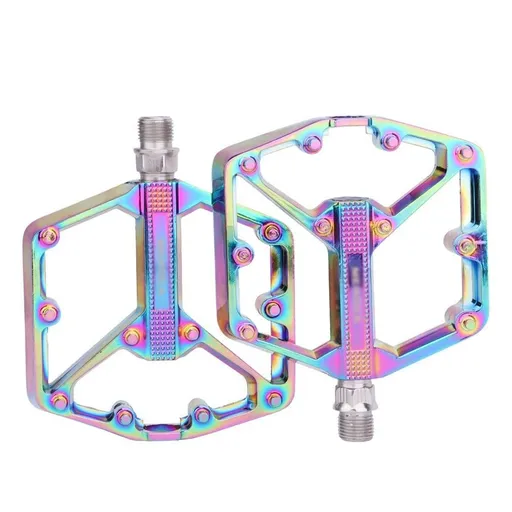 Mountain Bike Pedals Aluminum Alloy 9/16" (Colorful)