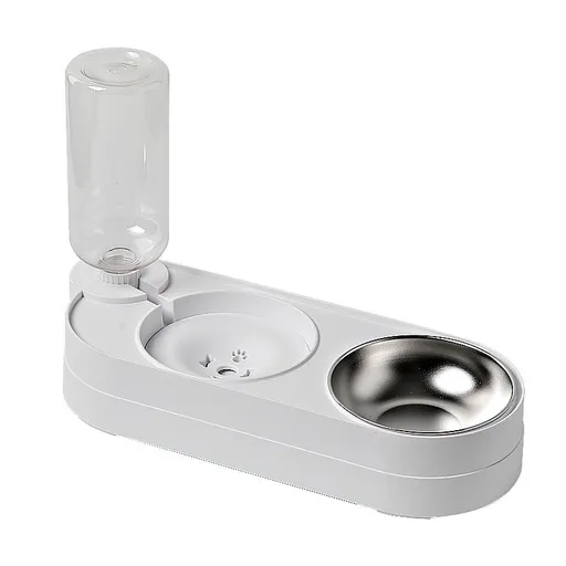 Cat Water Fountain Claw Cheep Automatic Feeder Gypsum White