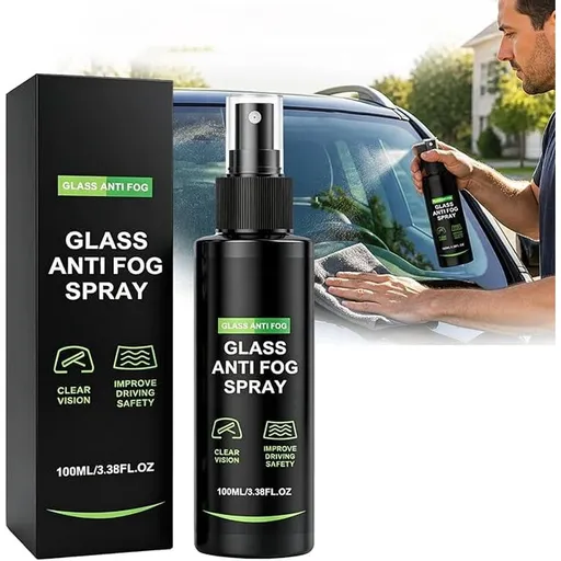 Ammonia-Free Car Glass Cleaner Spray, Streak-Free Anti-Fog Auto Window Cleaner, Safe on Tinted Windows, Mirrors & Screens