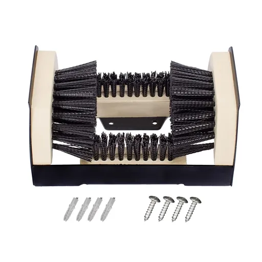 Outdoor Shoe Brush Iron Boot Cleaner with Side Brushes